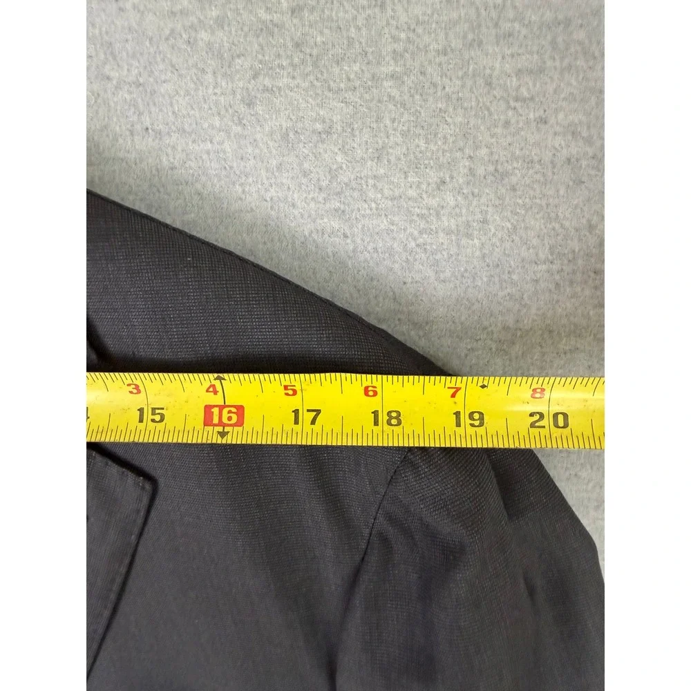 Grimaldi Napoli Loro Piana‎ Wool Blazer Mens 60 Charcoal Gray 3 Button Jacket